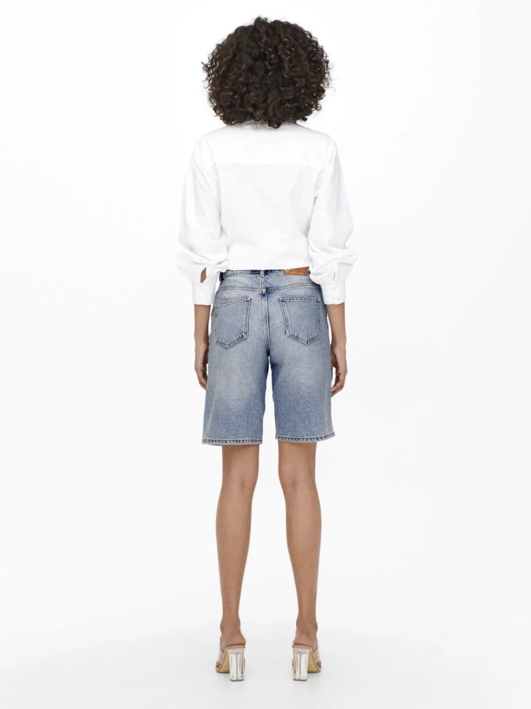 New Only Onlsonny hw wide dnm shorts Light Blue Denim