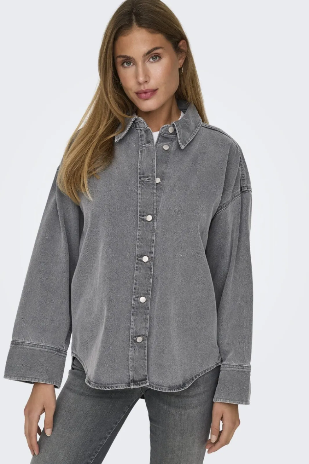 Only Onlsophie L/S Oversized Jkt Sik 4669953 Medium Grey Denim
