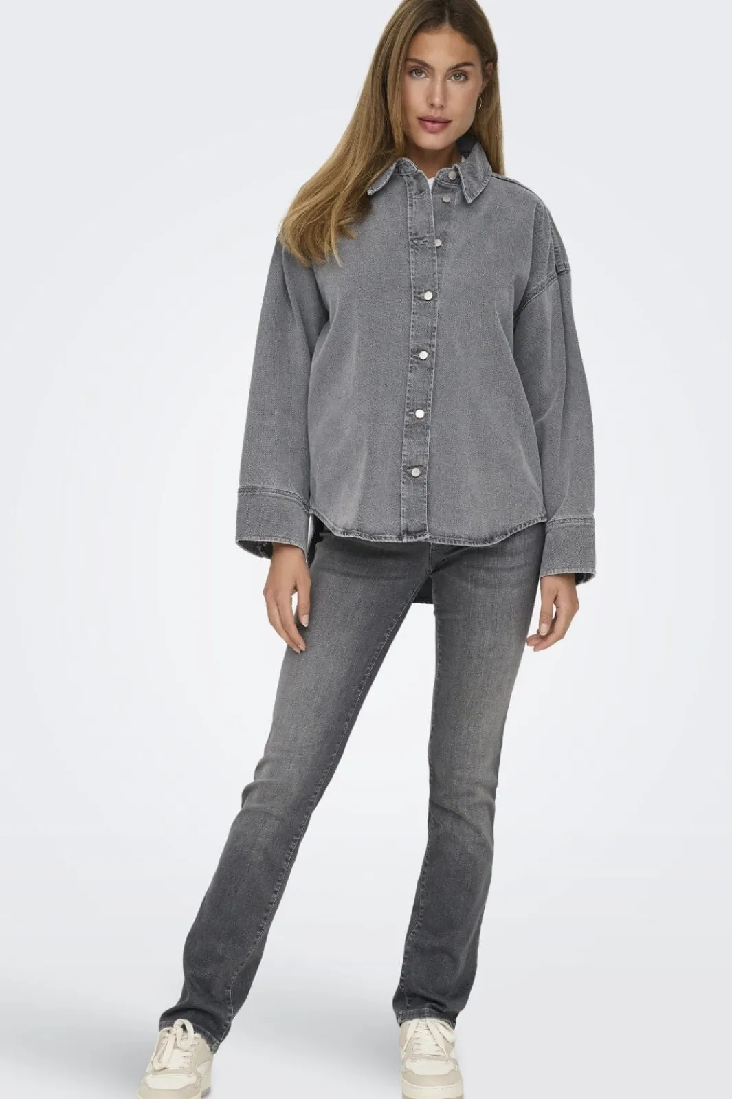 Only Onlsophie L/S Oversized Jkt Sik 4669953 Medium Grey Denim