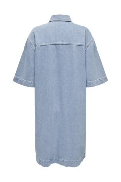 Discount Only Onlsophie S/S Oversize Dress Sik 4546381 Light Blue Denim