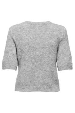 Online Only Onlstarla Ss O-Neck Cc Knt 4979689 Light Grey Melange