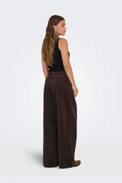 Only Onlsvea-Nessa Cord Wide Pant Cc Tlr 4854242 Seal Brown