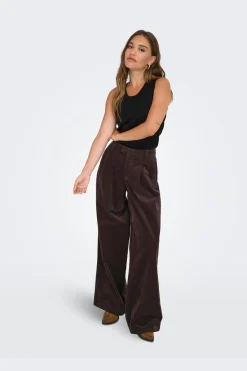Only Onlsvea-Nessa Cord Wide Pant Cc Tlr 4854242 Seal Brown