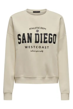 Clearance Only Onlsweat Life L/S Crew O.Size State 4552606 Birch San Diego