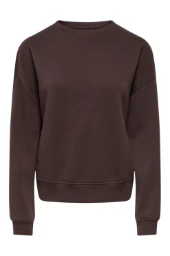 Online Only Onlsweat Life L/S Crew Oversize Swt 5045880 Coffee Bean