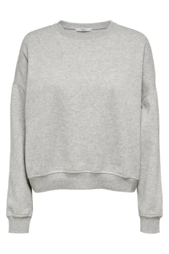 Hot Only Onlsweat Life L/S Crew Oversize Swt 3751268 Light Grey Melange