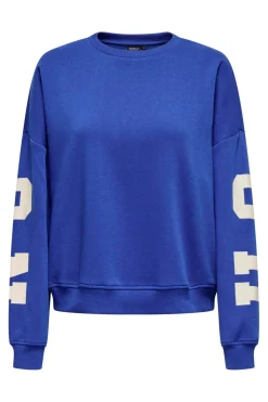 Outlet Only Onlsweat L/S Back/Sleeve Print Swt 4845924 Surf The Web Birch Houston Print
