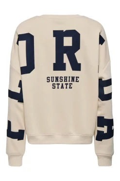 Discount Only Onlsweat L/S Back/Sleeve Print Swt 4845923 Birch Night Sky Florida Print
