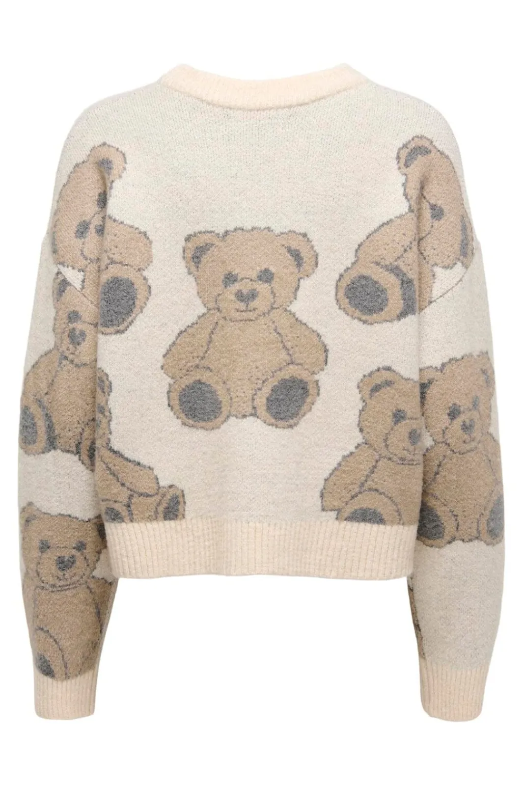Only Onlted Ls Jq O-Neck Knt 4941131 Whitecap Gray Cartouche/Dgm/Mel/Teddy