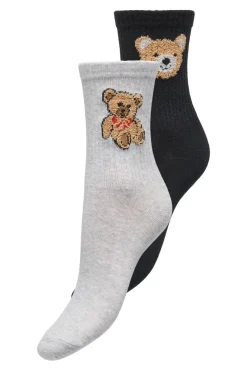 Clearance Only Onlteddy Chenille 2-Pack Sock Acc 4900878 Black Black + Lgm