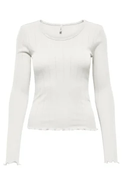Discount Only Onltenna O-Neck L/S Top 5013026 Cloud Dancer