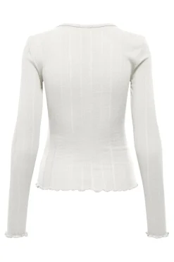 Discount Only Onltenna O-Neck L/S Top 5013026 Cloud Dancer