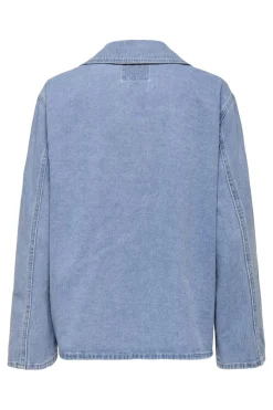 Best Only Onlthilda Ls Tie Jkt Gua 4774515 Light Blue Denim