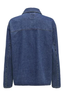 Only Onlthille L/S Tie Jacket Gua 4552382 Dark Blue Denim