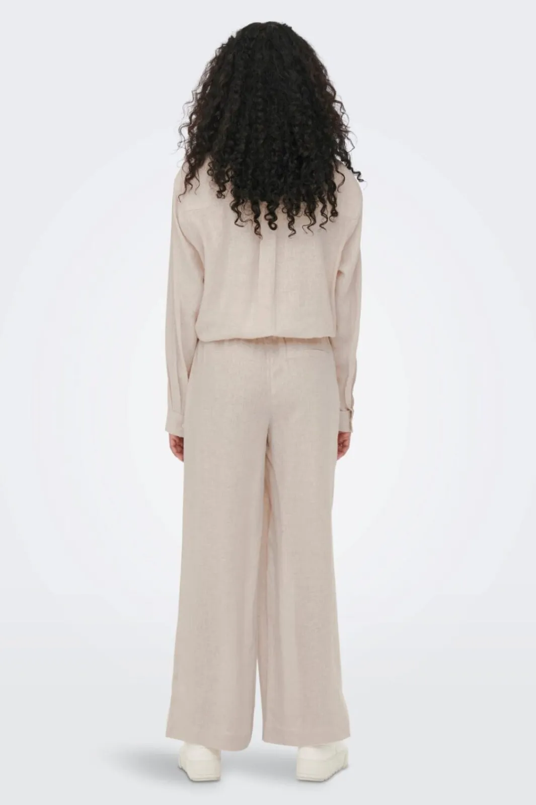 New Only Onltokyo Linen Blend Pant 3996929 Moonbeam