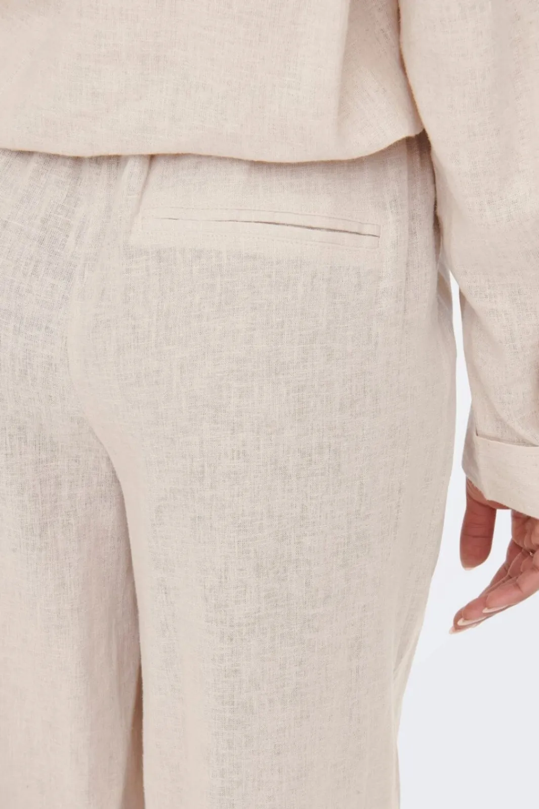 New Only Onltokyo Linen Blend Pant 3996929 Moonbeam