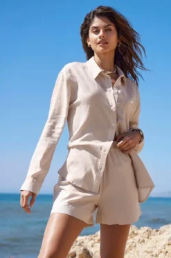 Outlet Only Onltokyo Linen Blend Shorts 3996912 Moonbeam