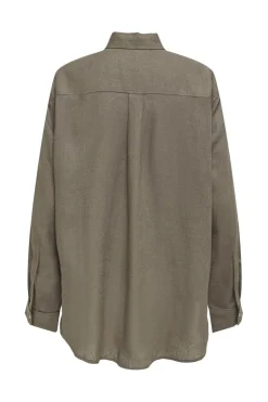 Hot Only Onltokyo L/S Lin Bl Shirt 4383722 Brindle