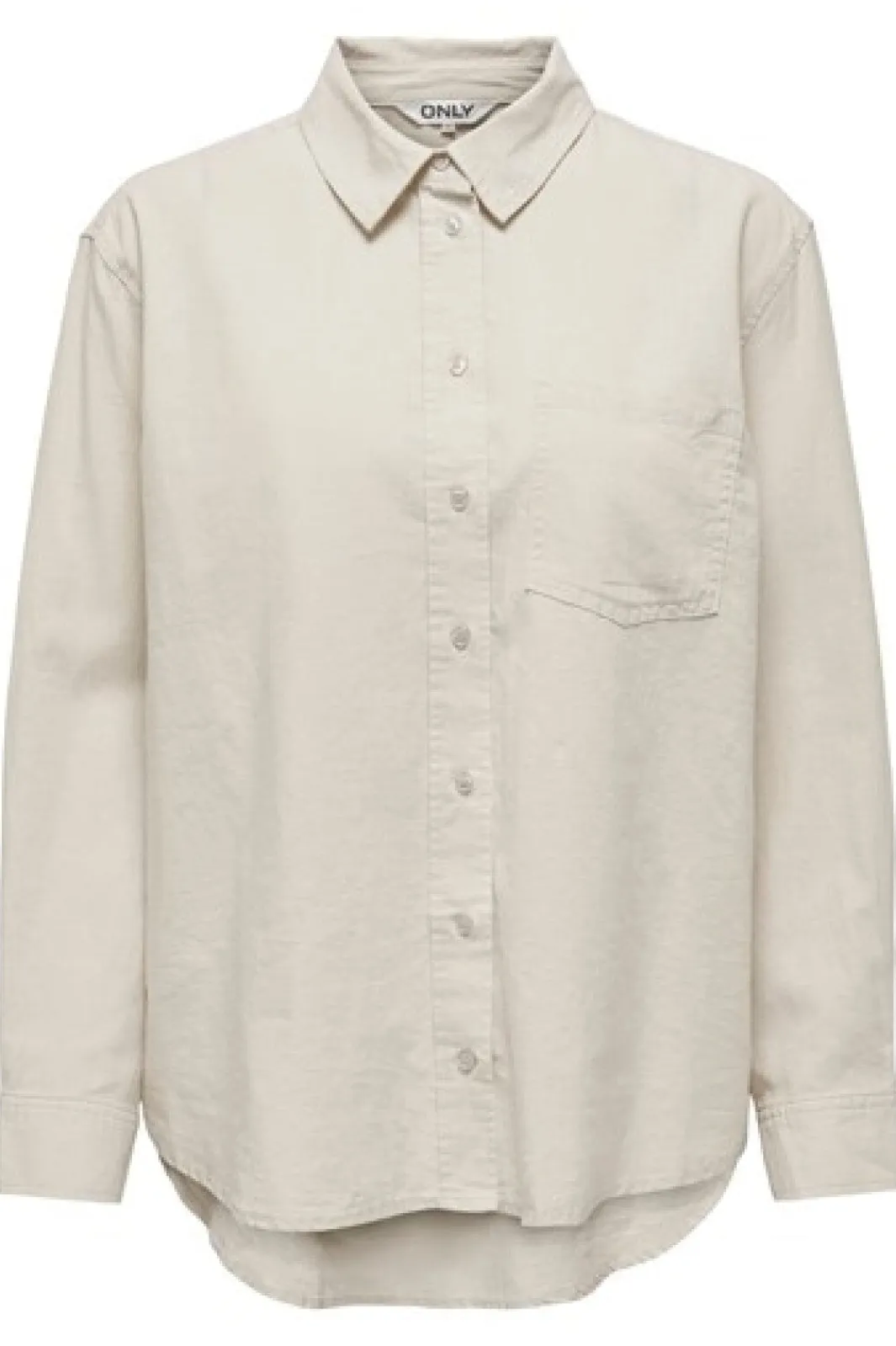 Online Only Onltokyo L/S Linen Blend Shirt 3996894 Moonbeam