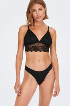 Clearance Only Onltracy Bonded Thong 3-Pk 177911-933144 Black