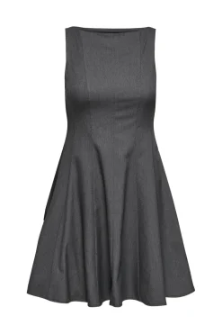 Discount Only Onlunita Life S/L Peplum Dress Tlr Ox 4978189 Dark Grey Melange