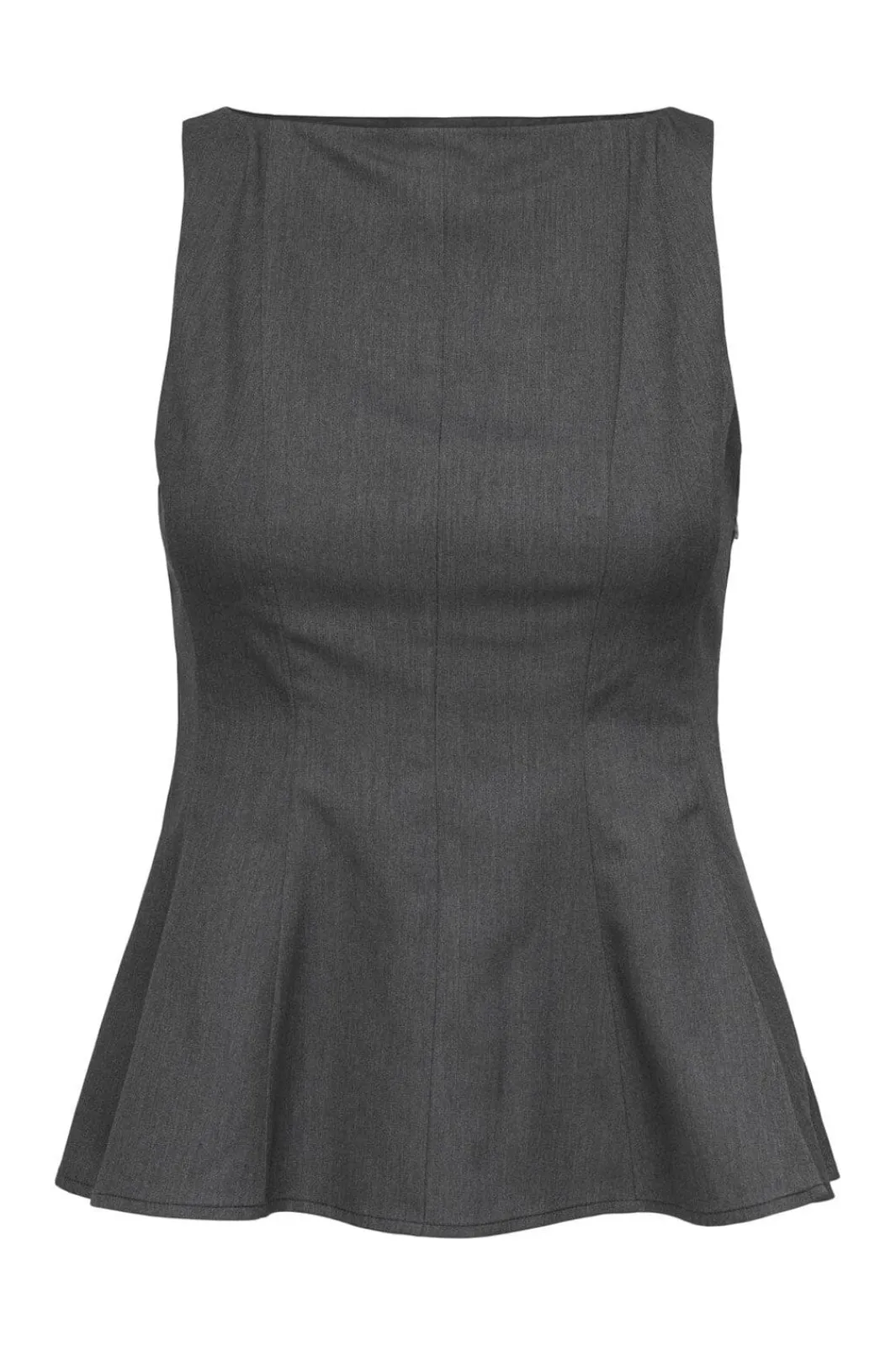 Online Only Onlunita Life S/L Peplum Top Tlr Ox 4978187 Dark Grey Melange