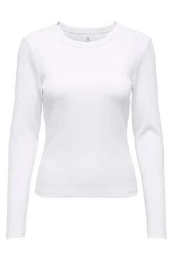 Discount Only Onlval L/S O-Neck Top 4982408 Bright White