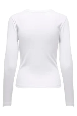 Discount Only Onlval L/S O-Neck Top 4982408 Bright White