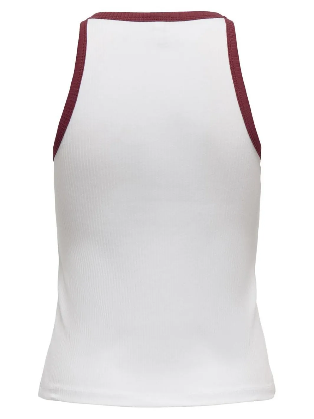 Clearance Only Onlvela Life S/L Top 4787535 Bright White Ruby Wine Binding