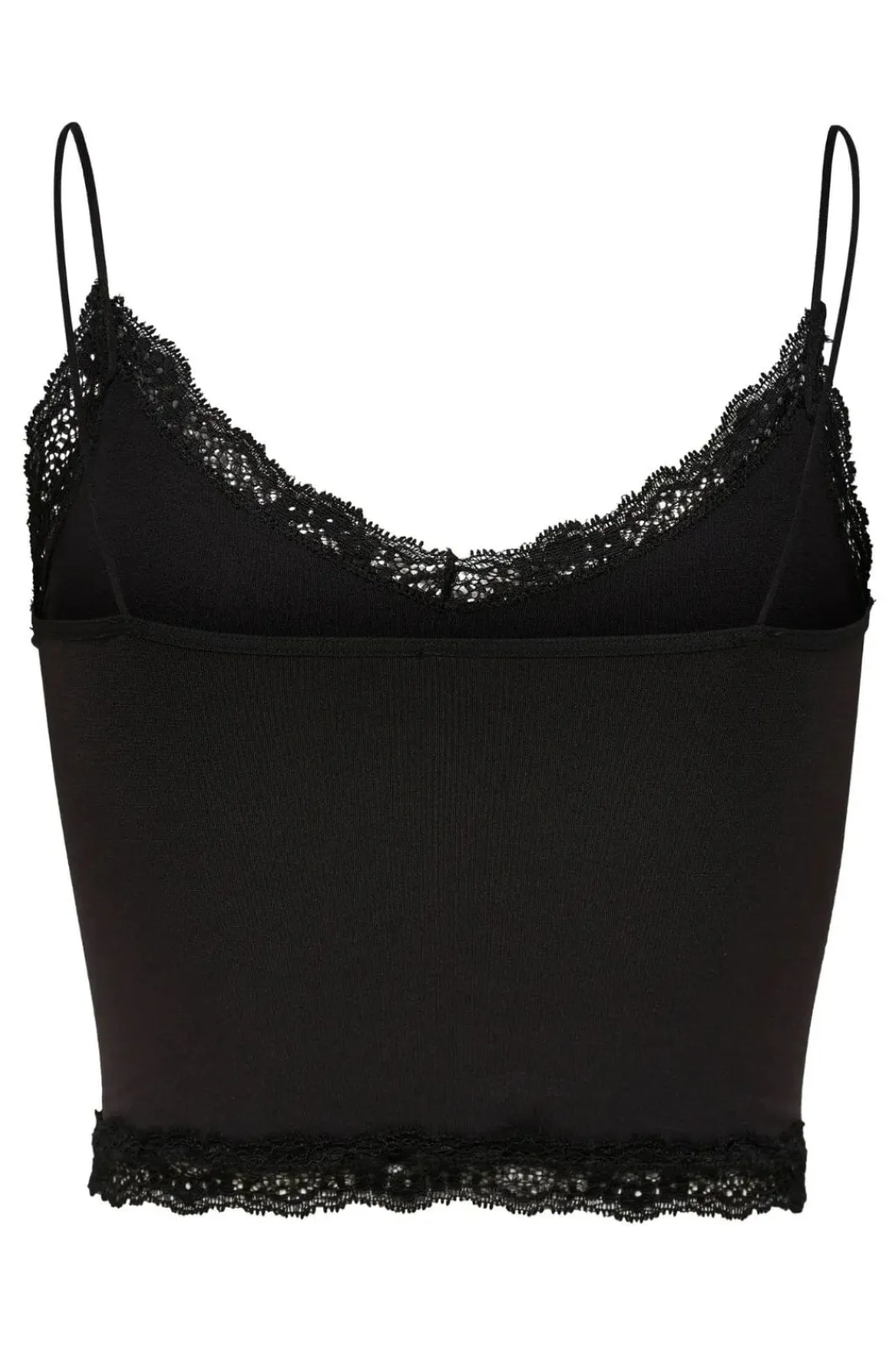 Best Only Onlvicky Lace Seamless Cropped Top 3210300 Black