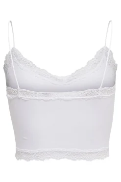 Sale Only Onlvicky Lace Seamless Cropped Top 3262808 Bright White