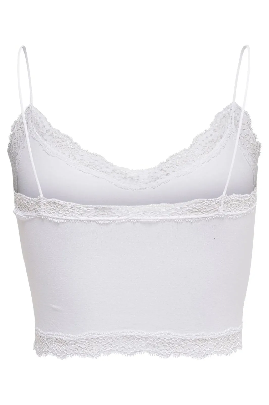 Sale Only Onlvicky Lace Seamless Cropped Top 3262808 Bright White