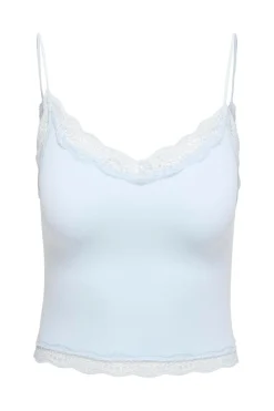 Clearance Only Onlvicky Lace Seamless Cropped Top 4928684 Ancient Water