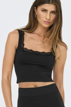 Outlet Only Onlvicky Lace Singlet Square Neck Acc 4816311 Black
