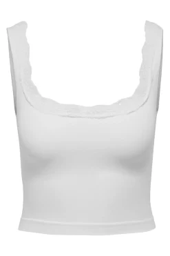 Hot Only Onlvicky Lace Singlet Square Neck Acc 4816313 Bright White