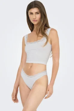 Hot Only Onlvicky Lace Singlet Square Neck Acc 4816313 Bright White