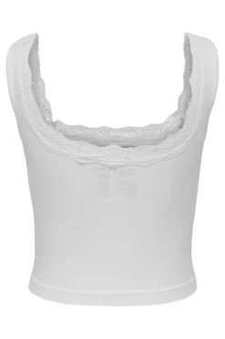 Hot Only Onlvicky Lace Singlet Square Neck Acc 4816313 Bright White