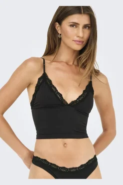 Outlet Only Onlvicky Lace Singlet V-Neck Acc 4816297 Black