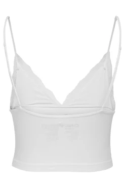 New Only Onlvicky Lace Singlet V-Neck Acc 4816299 Bright White
