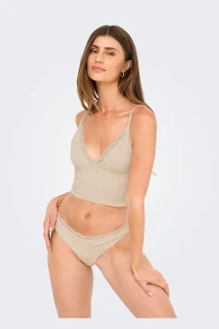 Discount Only Onlvicky Lace Singlet V-Neck Acc 4816298 Peach Taffy
