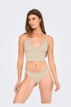 Discount Only Onlvicky Lace Singlet V-Neck Acc 4816298 Peach Taffy