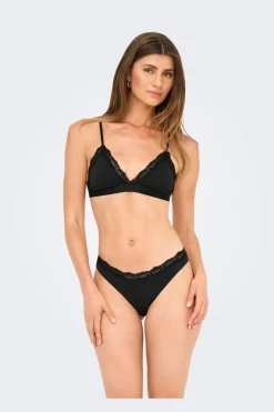 Hot Only Onlvicky Lace Unpadded Bralette Acc 4816285 Black