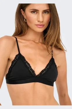 Hot Only Onlvicky Lace Unpadded Bralette Acc 4816285 Black