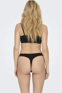 Sale Only Onlvicky Rib Seamless Thong Acc 4792327 Black