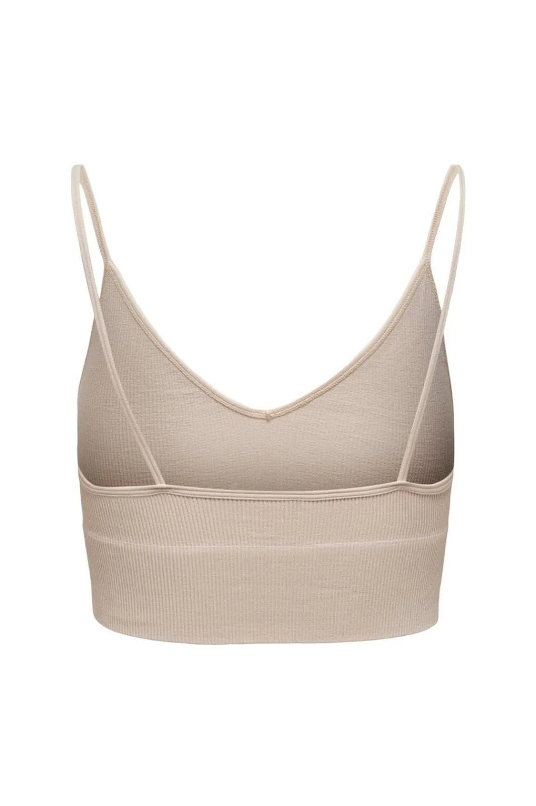 Only Onlvicky Rib Seamless Vneck Top Acc 3628041 Peach Taffy