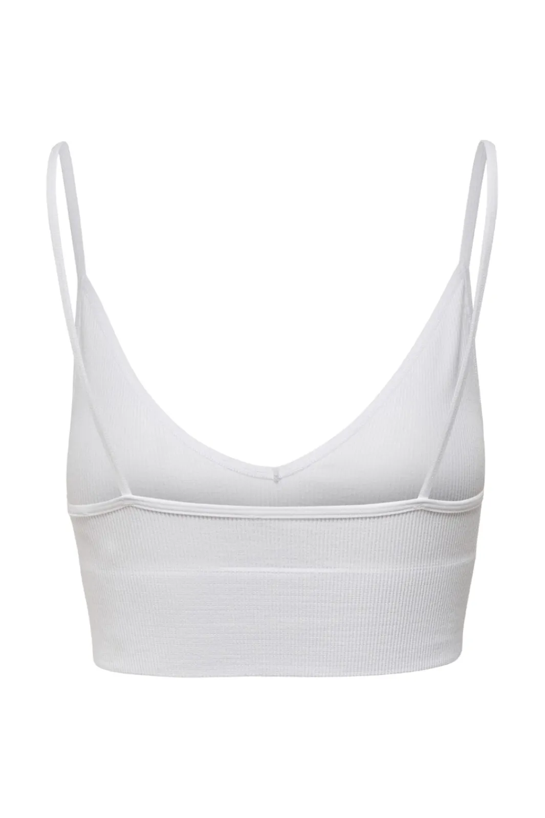 Discount Only Onlvicky Rib Seamless Vneck Top Acc 3799604 Bright White