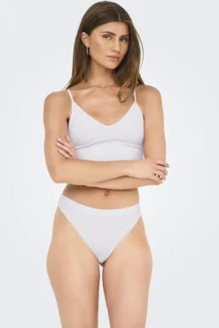 Best Only Onlvicky Rib S-Les Thong 3-Pack Acc 4685962 Bright White X 3