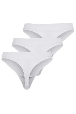 Best Only Onlvicky Rib S-Les Thong 3-Pack Acc 4685962 Bright White X 3