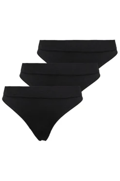 Best Only Onlvicky Rib S-Les Thong 3-Pack Acc 4226680 Black X 3