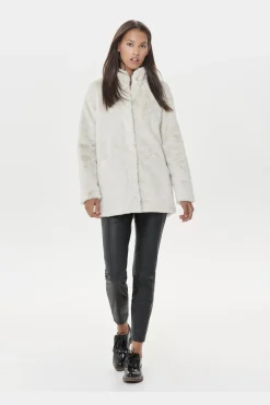 Discount Only Onlvida Faux Fur Coat 2900048 Pumice Stone